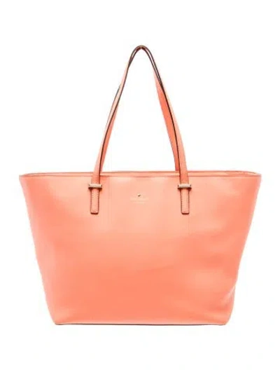 Pre-owned Kate Spade Leather Tote In Red