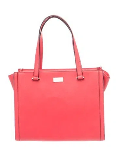 Pre-owned Kate Spade Leather Tote In Red