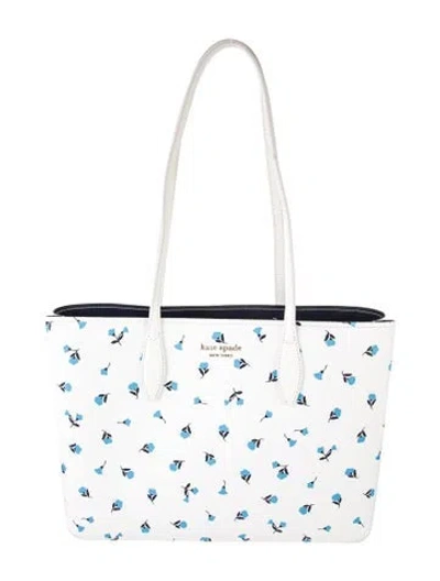 Pre-owned Kate Spade Leather Tote In White