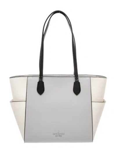 Pre-owned Kate Spade Leather Tote In White