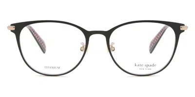 Kate Spade Leilani/f Asian Fit 807 Women's Glasses Black Size 49 - Free Lenses - Blue Light Block Available In Black Rose Gold
