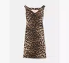 Kate Spade Leopard V-neck Midi Dress In Animal Print