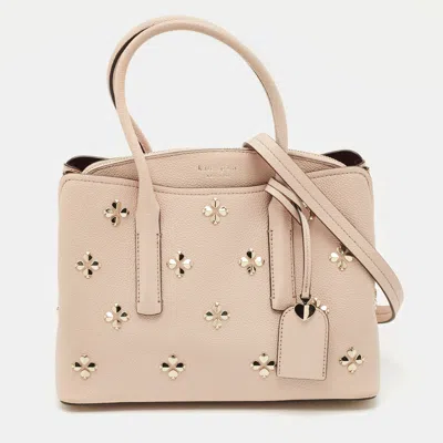 Pre-owned Kate Spade Light Pink Leather Medium Margaux Satchel
