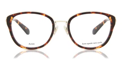 Kate Spade Lilah/f Vestibilità Orientale 086 Occhiali Da Vista Tartarugatishell Per Donna (solo Montatura) In Brown