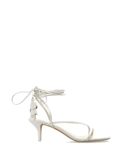 Kate Spade Lily Lace-up Sandals In White