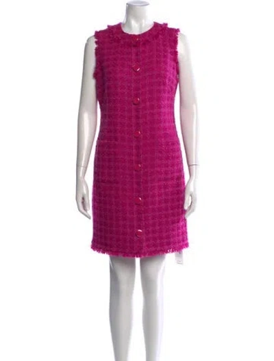 Pre-owned Kate Spade Linen Mini Dress In Pink
