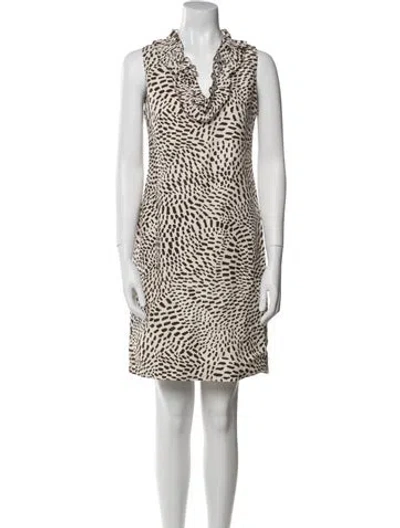 Pre-owned Kate Spade Linen Mini Dress In White