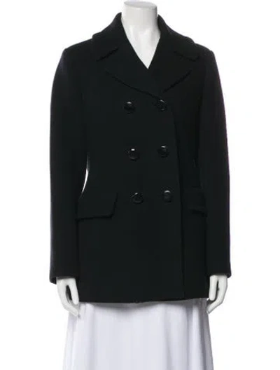 Pre-owned Kate Spade Linen Peacoat In Multi