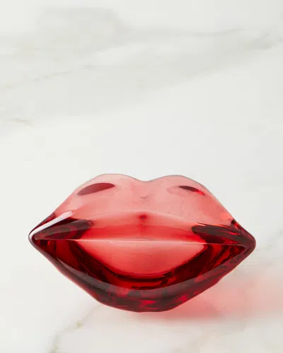 Kate Spade Lips Paperweight In Red