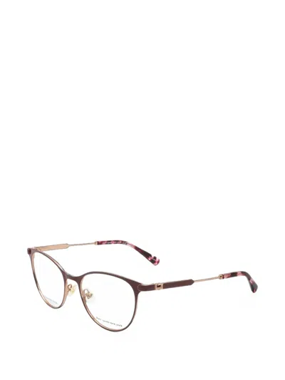Kate Spade Lita Round-frame Glasses In Brown