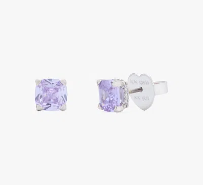 Kate Spade Little Luxuries 6mm Square Studs In Purple