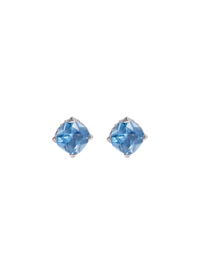 Kate Spade Little Luxuries Gold-plated Stud Earrings In Blue