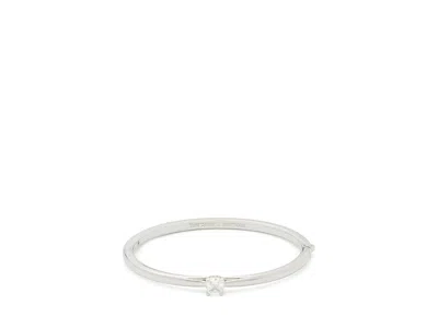 Kate Spade Little Luxuries Hinged Bangle In Silver