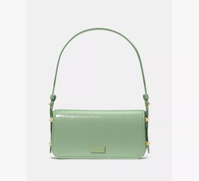 Kate Spade Liv Crinkle Patent Shoulder Bag In Green