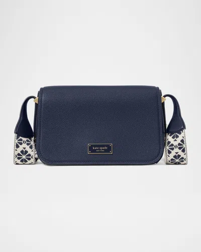 KATE SPADE LIV FLAP LEATHER CROSSBODY BAG