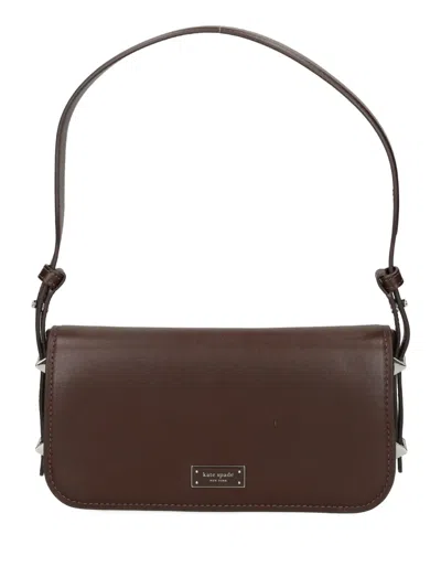 Kate Spade Liv Leather Shoulder Bag In Brown