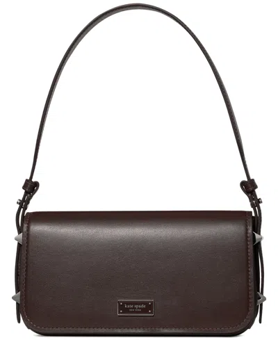 Kate Spade Liv Leather Shoulder Bag In Brown