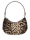 Kate Spade Liv Leopard Print Satchel In Brown