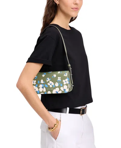 Kate Spade Liv Painterly Bouquet Mini Leather Shoulder Bag