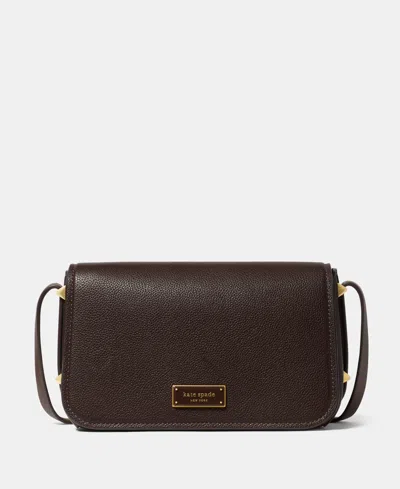 Kate Spade Liv Pebbled Leather Crossbody Bag In Brown
