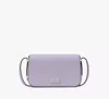 Kate Spade Liv Pebbled Leather Crossbody In Lavender Cream
