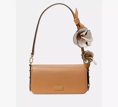 Kate Spade Liv Small Smooth Leather Shoulder Bag In Brown