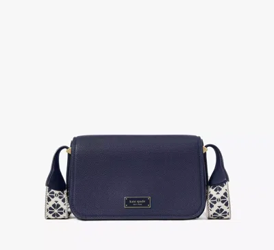 Kate Spade Liv Small Flap Crossbody In Parisian Navy