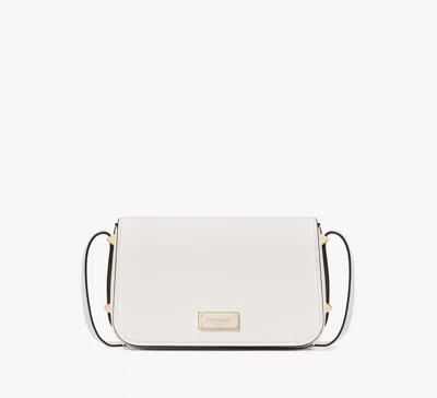 Kate Spade Liv Small Flap Crossbody In True White
