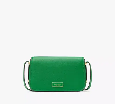 Kate Spade Liv Small Flap Crossbody In Watercress