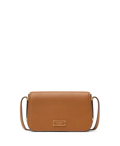 Kate Spade Liv Small Leather Crossbody Bag In Brown