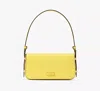 Kate Spade Liv Smooth Leather Shoulder Bag In Yuzu Jam