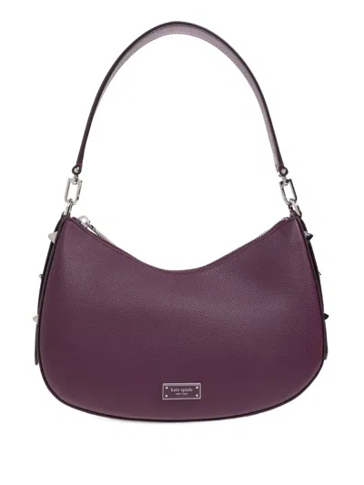 KATE SPADE LIV STUDDED LEATHER SHOULDER BAG