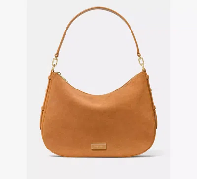 Kate Spade New York Liv Large Suede Hobo Bag In Brown