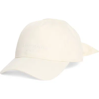 Kate Spade Logo Bow Baseball Cap In Neutral