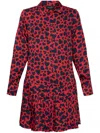 Kate Spade Sweet Hearts Pleated Dress In Red