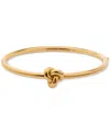 Kate Spade Logo-engraved Thin Bangle Bracelet In Gold.