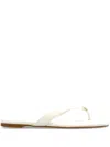 Kate Spade Logo Flip Flops In Neutrals