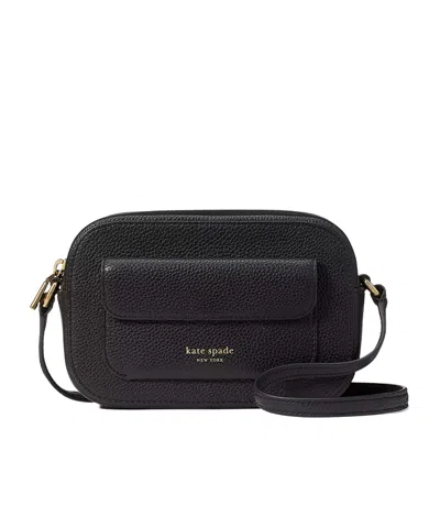 Kate Spade Logo Shoulder Bag In Black