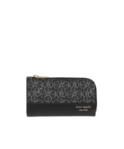 Kate Spade Logo Wallet In Black
