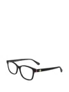 Kate Spade Logo-plaque Rectangle-frame Glasses In 블랙
