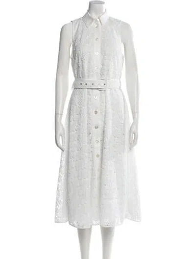 Pre-owned Kate Spade Long Dress In White