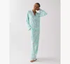 Kate Spade Long Pajama In Blue