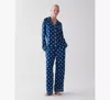 Kate Spade Long Pajama In Blue