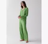 Kate Spade Long Pajama In Green