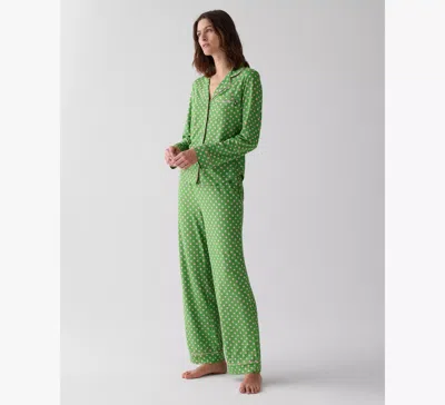Kate Spade Long Pajama In Green