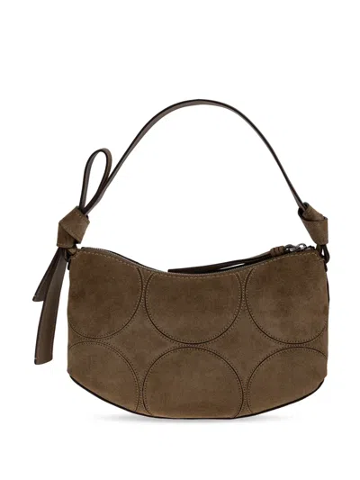 Kate Spade Loop Circle-quilted Shoulder Bag In Brown