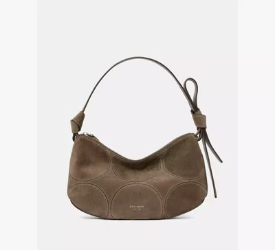 Kate Spade New York Loop Dot Patchwork Suede Shoulder Bag In Brown