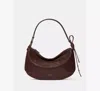 Kate Spade Loop Dot Suede Shoulder Bag In Brown