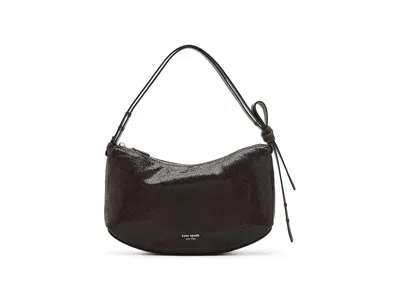 Kate Spade Loop Dot Suede Shoulder Bag Shoulder Women's Handbags Hot Fudge, Synthetic In Burgundy