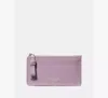 Kate Spade New York Loop Glazed Leather Card Case In Purple
